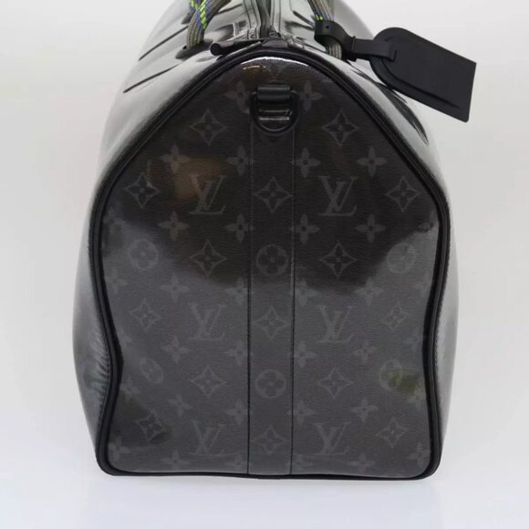 LOUIS VUITTON Eclipse Glaze Keepall Bandouliere 50 Boston Bag M43901 Auth 29548S - Picture 6 of 16